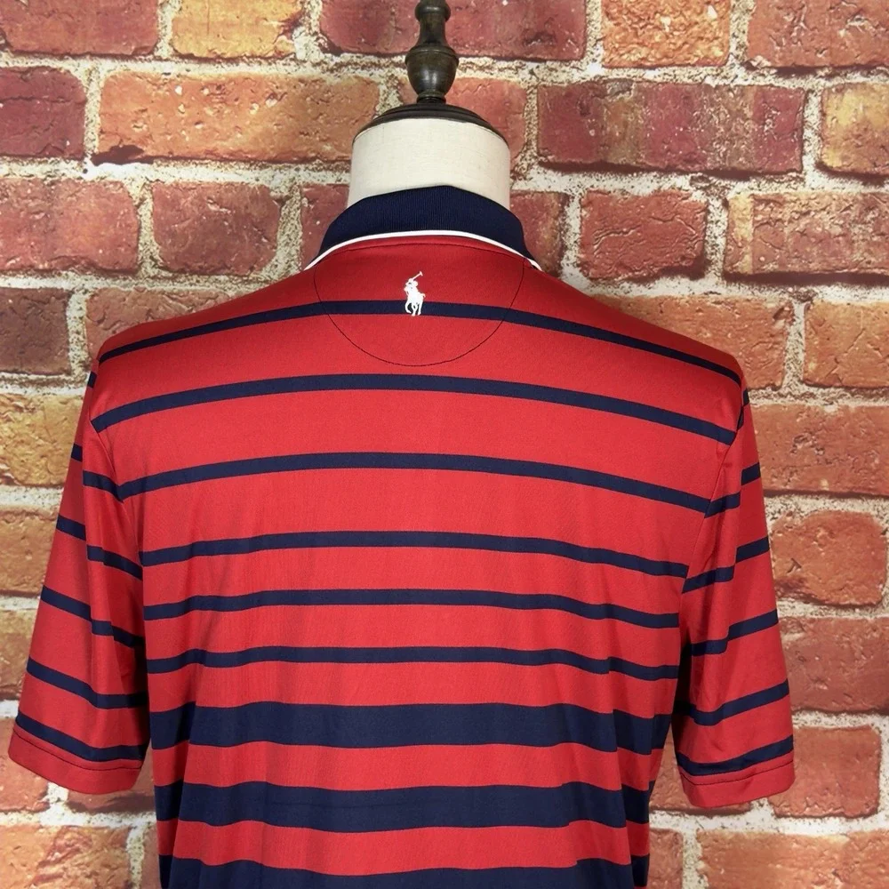 Polo Golf Ralph Lauren Shirt Men's M Striped US Open 2019 Pebble Beach USGA‎